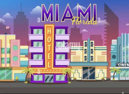 Poster Old School - Miami (Florida)