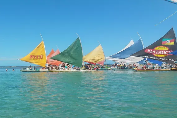 Barcos na Praia de Porto de Galinhas