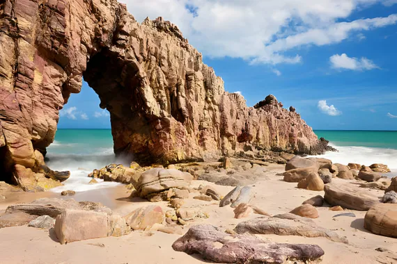 Pedra furada, em Jericoacoara